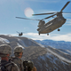 The Chinook has proven particularly useful in Afghanistan, where its powerful engines allow it to operate at higher altitudes and in hotter temperatures than other Army helicopters. Here, Chinooks arrive to pick up US Army soldiers following a mission.